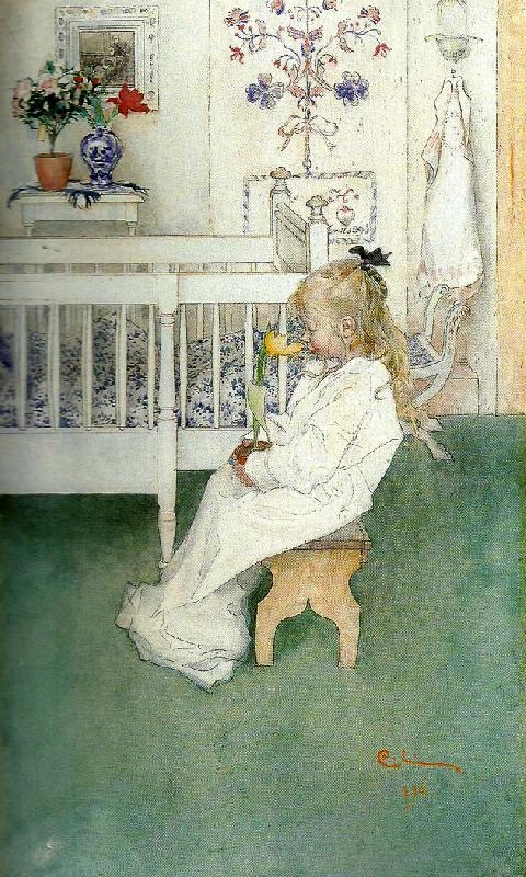 Carl Larsson i nattskjortan China oil painting art